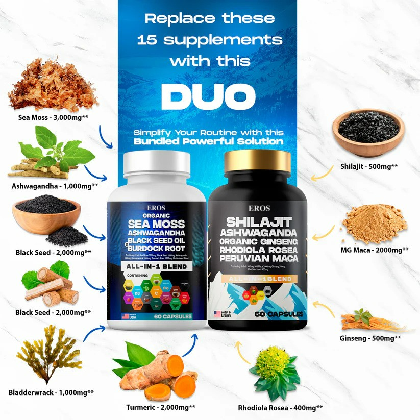 TryPuro™ Sea Moss & Shilajit Ultimate Supplement Bundle